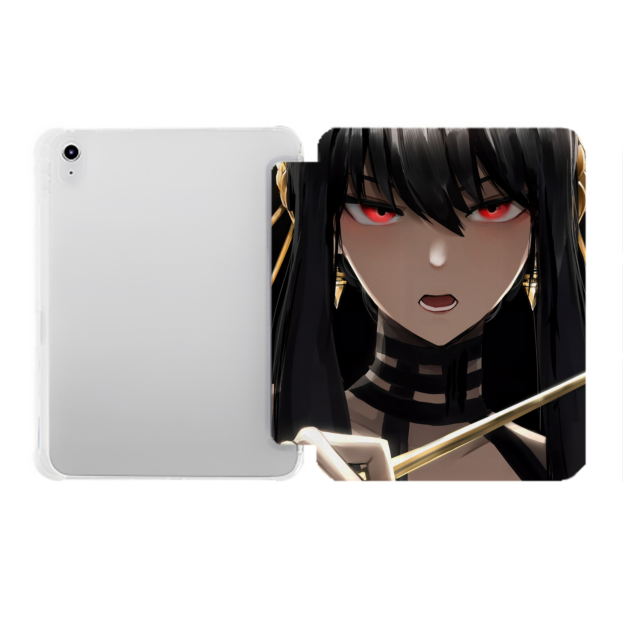 （画像用） SPY×FAMILY间谍家家酒 IPad ケース ペン収納付き 三つ折りスタンド PUレザー×シリコン 対応機種9.5/10.5/10.9インチ